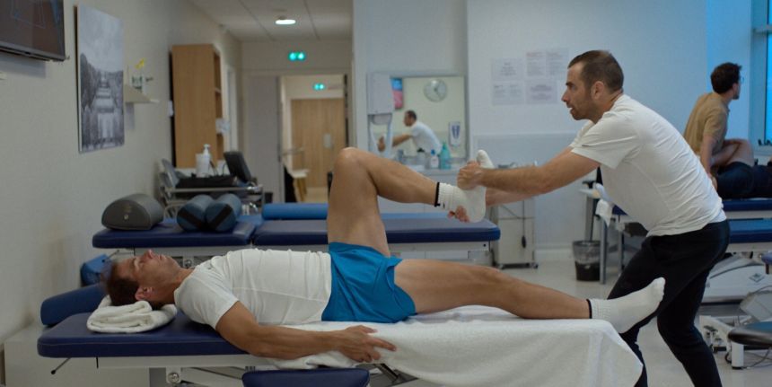 A still of Rafael Nadal in “Rafa.”