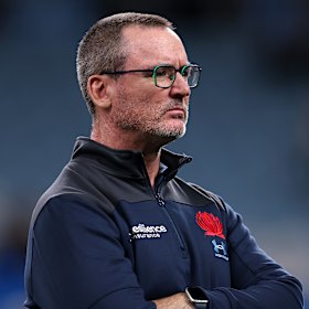 Waratahs Head Coach Dan McKellar earlier this month.
