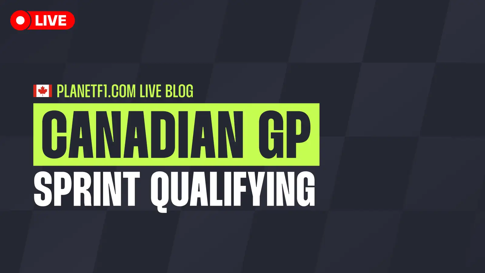 F1 LIVE: Canadian Grand Prix Sprint Qualifying live updates