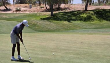 Men's Golf Ninth After the Opening Round of the National Golf Invitational