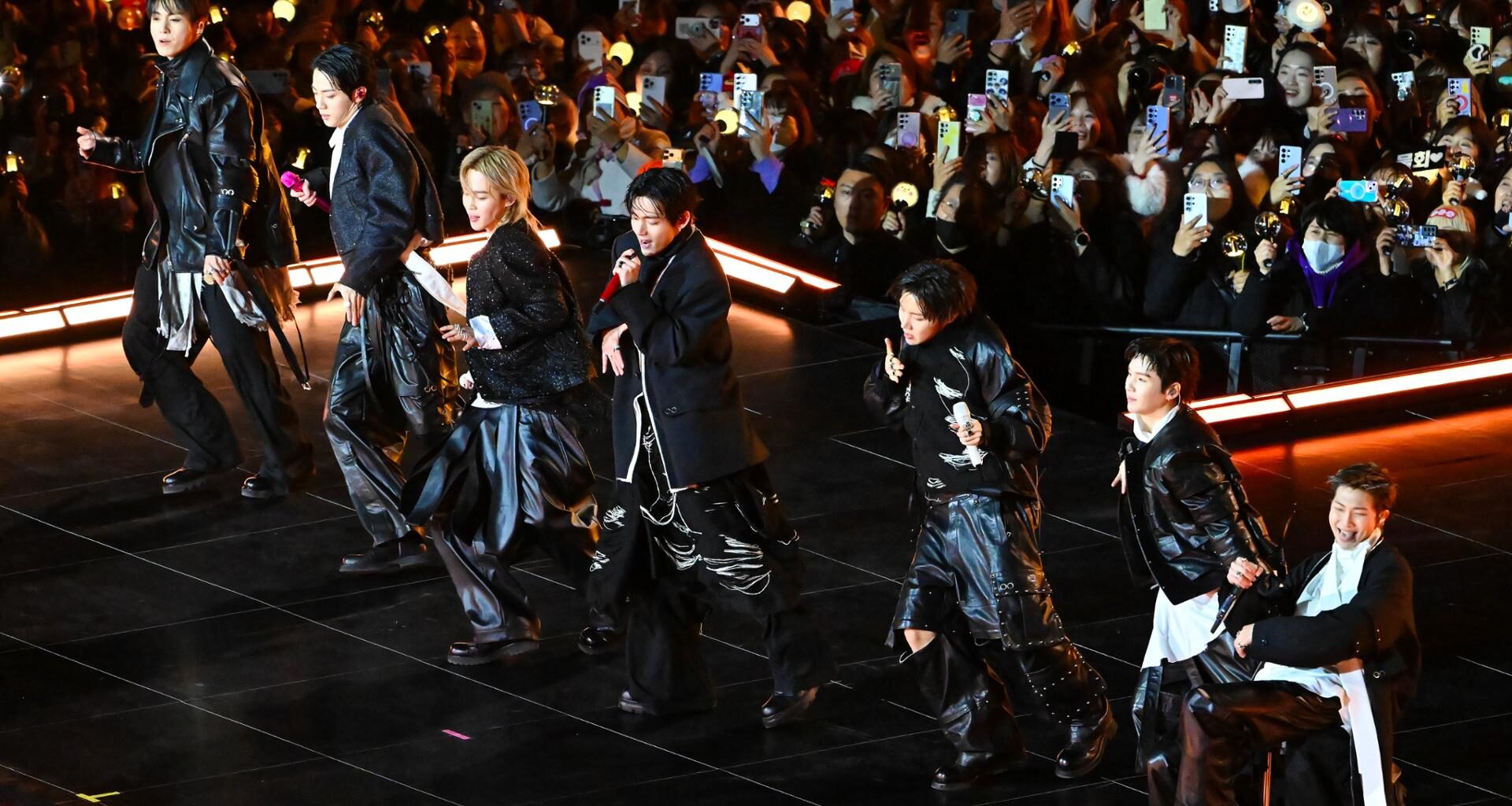 BTS perform during their free comeback concert, “BTS THE COMEBACK LIVE