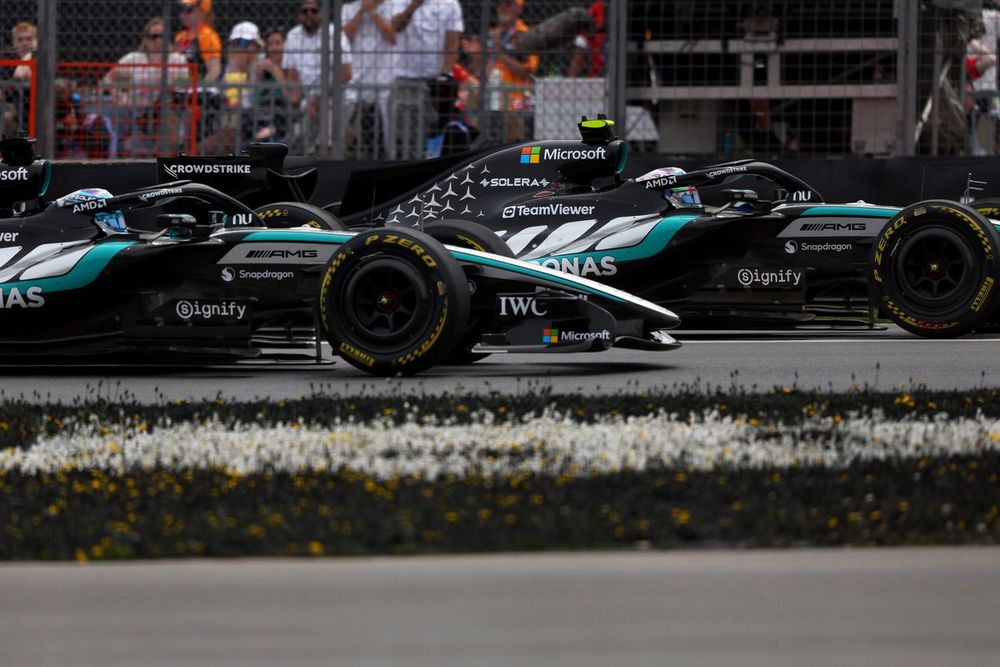 F1's driving standards guidelines state that when attempting to pass on the outside, the attacking driver's front axle has to be beyond the front axle line of the other car at the apex in order to be intitled to 