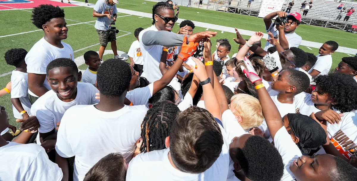 NFL star Quinshon Judkins brings football camp back home to Pike Road