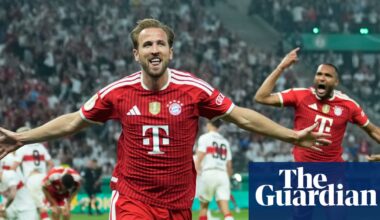 European football: Harry Kane hits hat-trick as Bayern Munich complete double | European club football