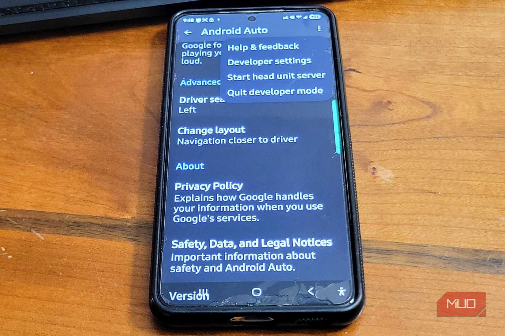 An android running the Android Auto app to show all you can do