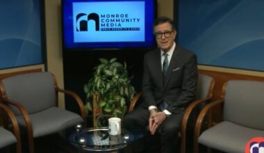 Stephen Colbert Makes Quick Return to Late-Night TV… on Monroe, Michigan, Public Access