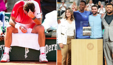 Tennis world pays tribute after two stars' careers at French Open come to end after 21 years