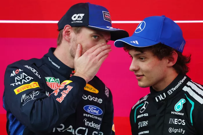 Andrea Kimi Antonelli, Mercedes, Max Verstappen, Red Bull Racing