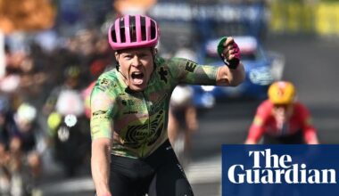 Giro d’Italia: Victorious Valgren shows off son’s lucky Pokémon chip as he claims stage 17 | Giro d'Italia