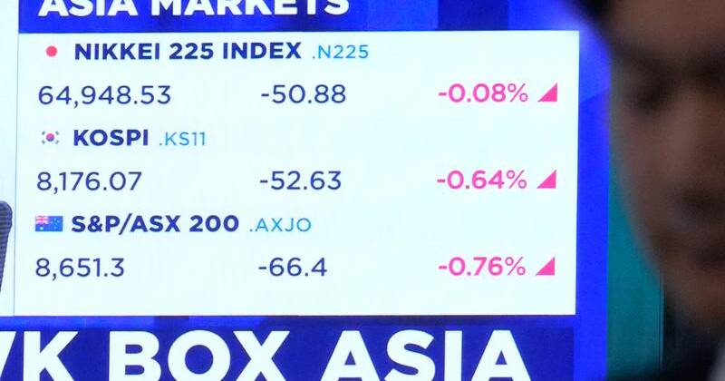 Markets edged down after conflicting signals on the progress of US-Iran talks and fresh strikes. Photo: AP PHOTO