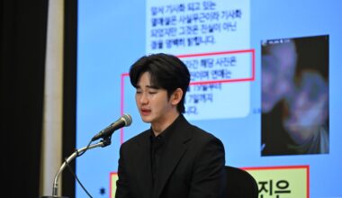 Actor Kim Soo-hyun speaks at a press conference in Seoul, March 31, 2025. Korea Times photo by Park Si-mon