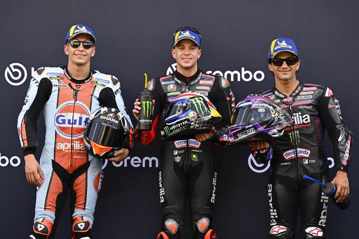 Jorge Martin, Aprilia Racing Team, Raul Fernandez, Trackhouse Racing, Marco Bezzecchi, Aprilia Racing