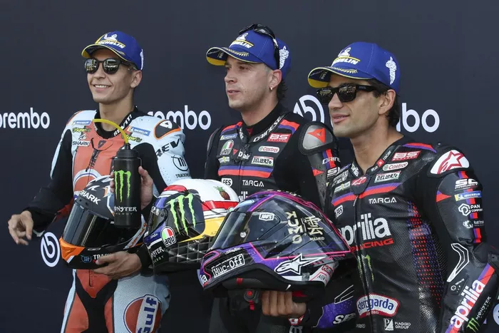 Jorge Martin, Aprilia Racing Team, Raul Fernandez, Trackhouse Racing, Marco Bezzecchi, Aprilia Racing