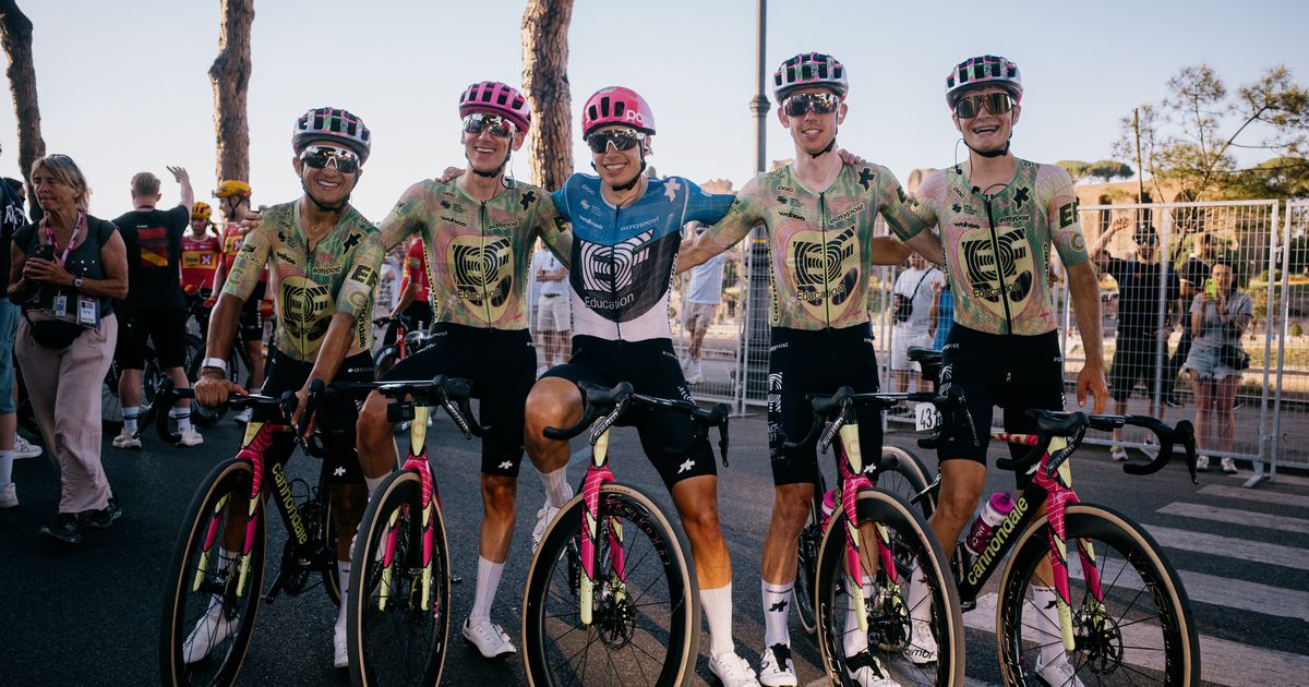 EF Pro Cycling races into Rome