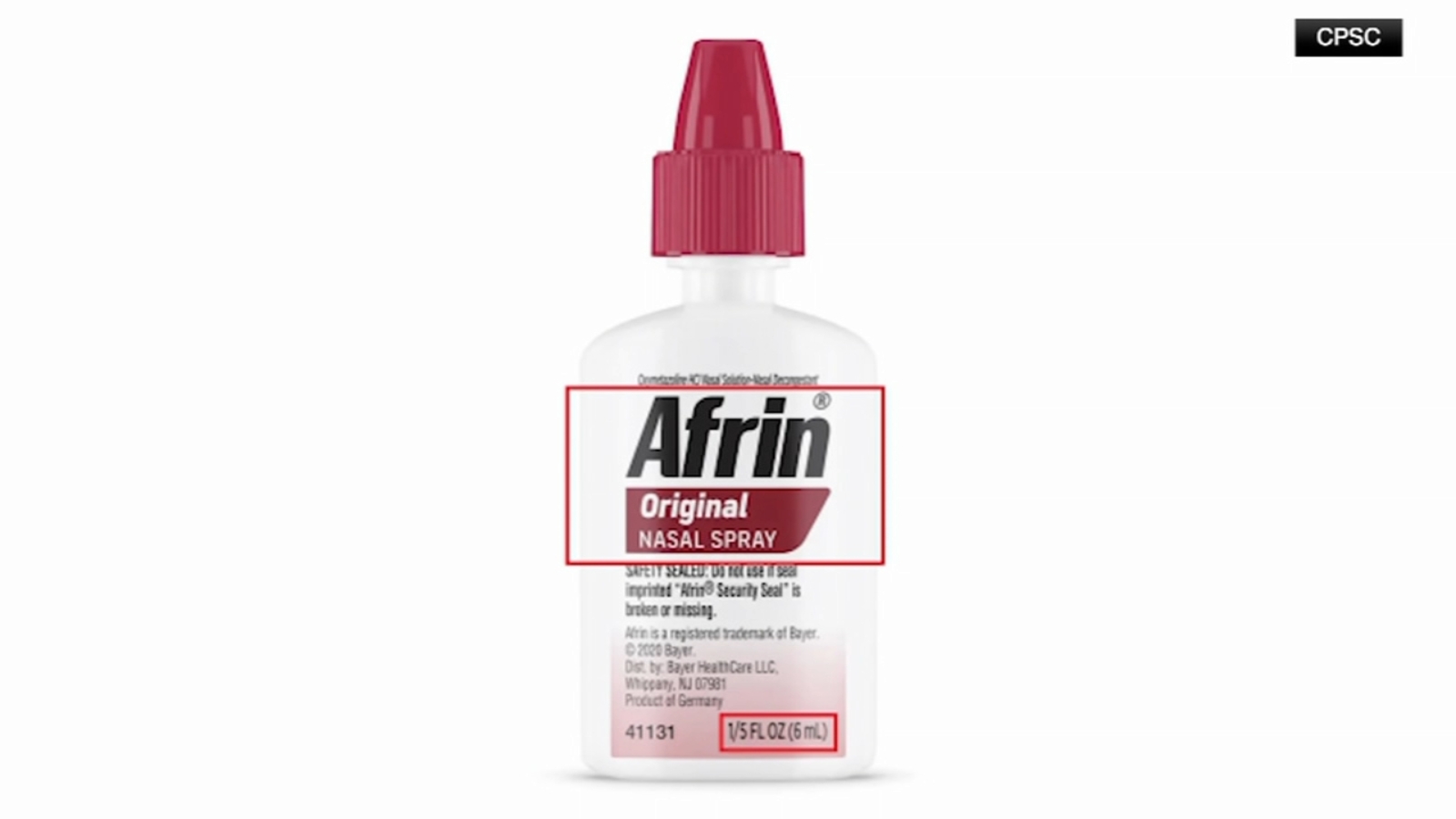 Afrin recall 2026: Travel-sized nasal spray recalled by drugmaker Bayer due to packaging problem