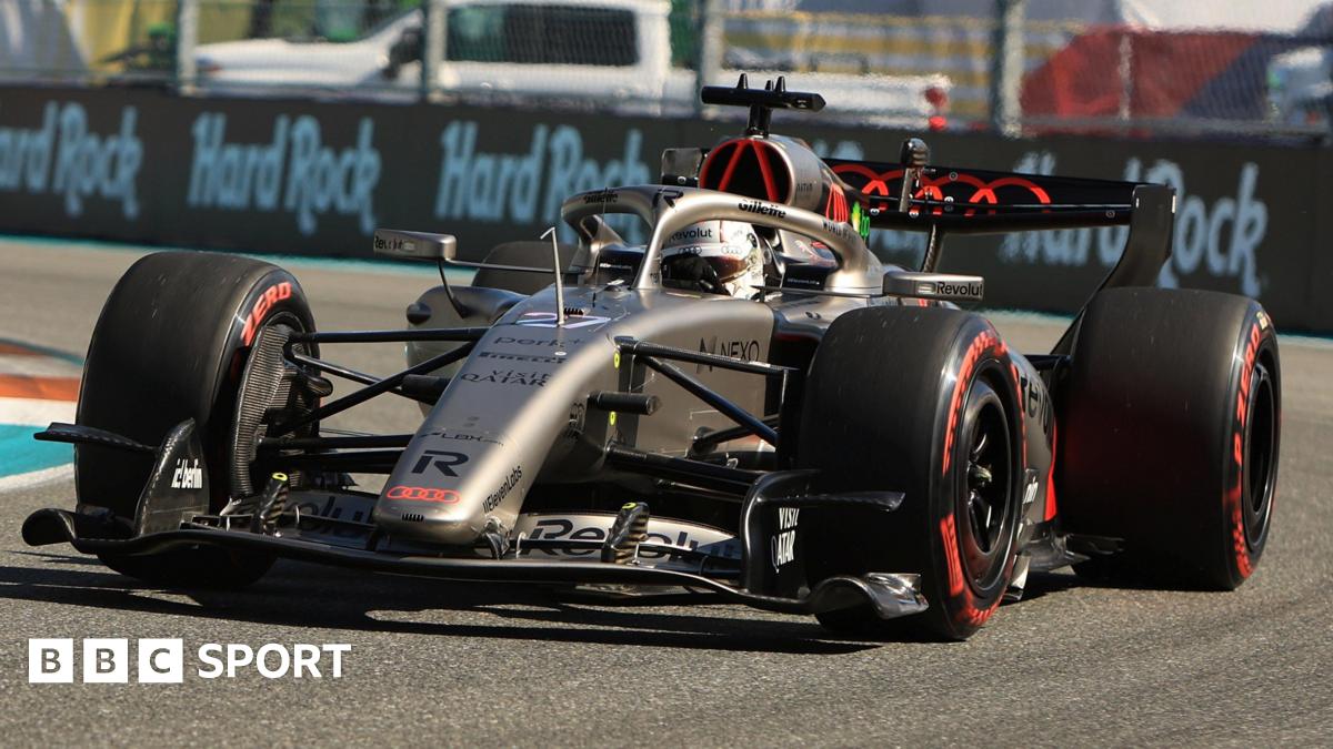 Audi's Nico Hulkenberg during the 2026 Miami Grand Prix