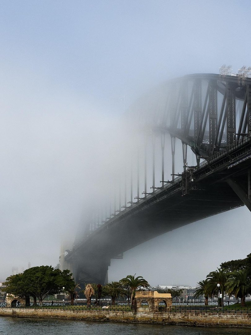 A thick fog has settled over Sydney.