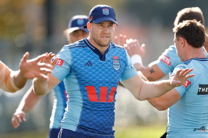 Matt Burton at NSW Blues training.