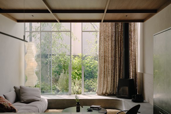 The dramatic seven-metre-high void above the table that helps to generate the ‘wow’ factor,