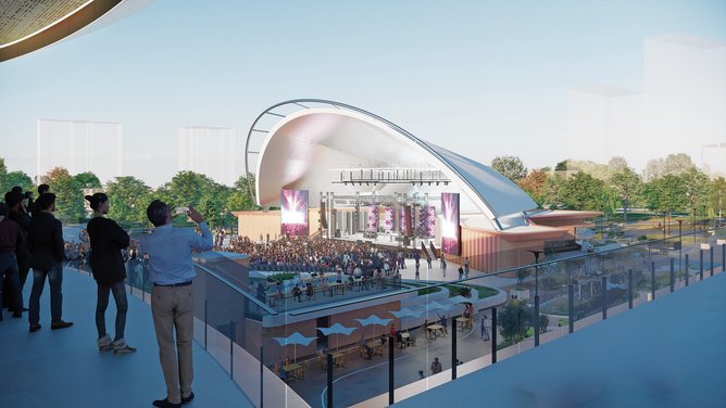 Perth Park was unveiled by the State Government in November 2025 as a major entertainment and recreation precicnt at Burswood Peninsula - designed to host events, sports, festivals all year around.           Picture: Unknown Picture: Unknown