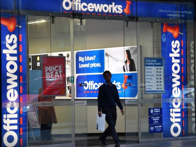 Hundreds of jobs are set to be shifted overseas under Officeworks’ restructuring plans. 