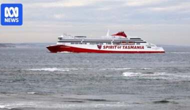 Spirit of Tasmania V arrives in Geelong as preparation for Bass Strait voyages continues