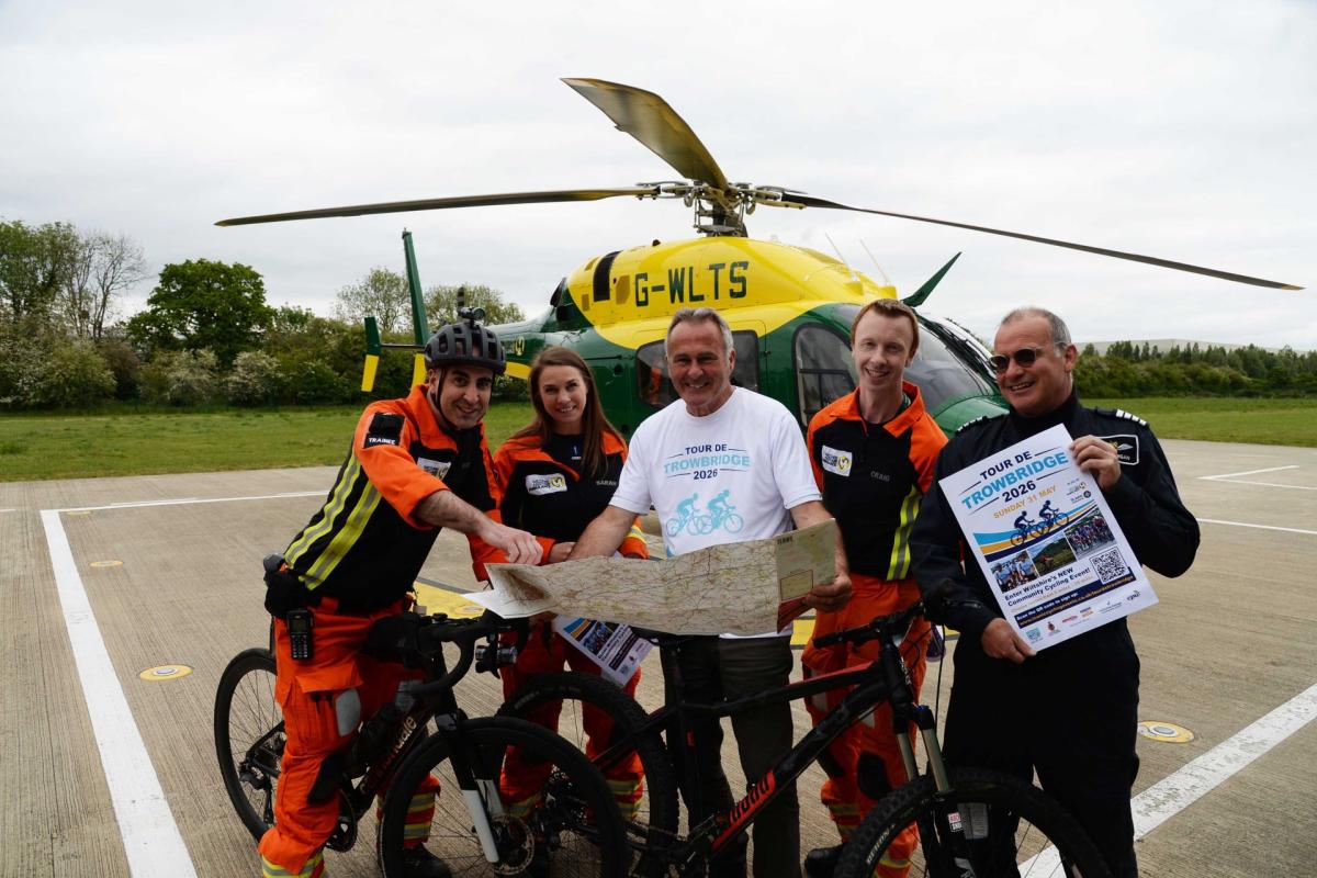 TV celeb spotted before landmark cycling event
