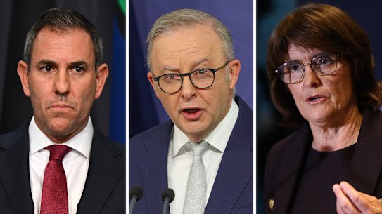 Treasurer Jim Chalmers, Prime Minister Anthony Albanese and Reserve Bank governor Michele Bullock have a fight on their hands.