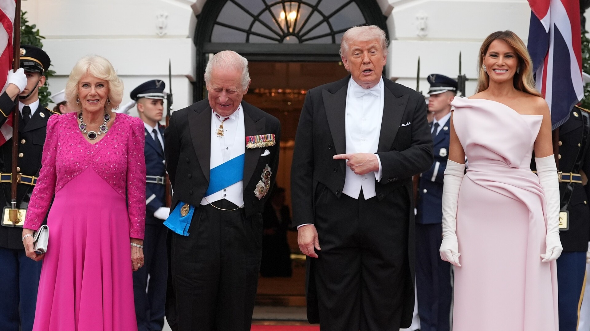 ‘Steal the show’: Melania and Queen Camilla coordinated outfits at White House dinner
