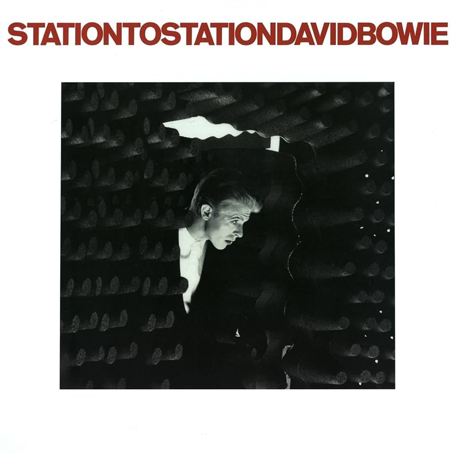 Album cover featuring a thin man entering a strange dark room
