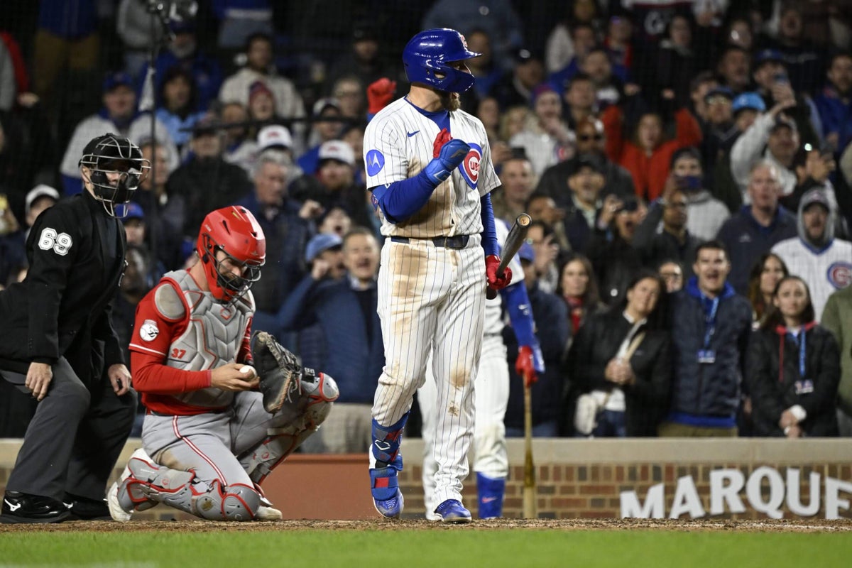 Reds watch Cubs celebrate on the field for third consecutive night as skid hits 6