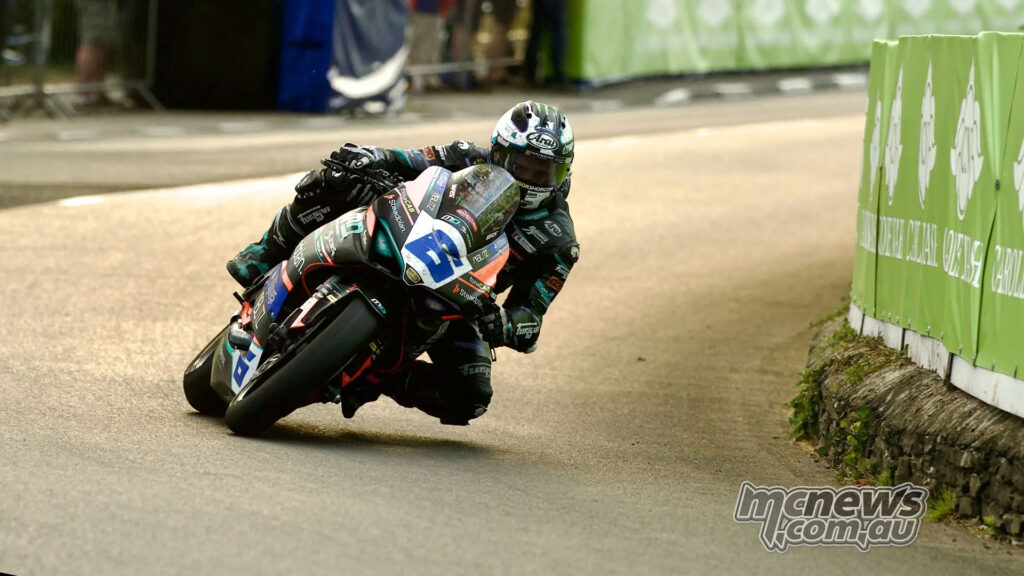 Michael Dunlop riding the Supersport Ducati during TT 2026 qualifying.