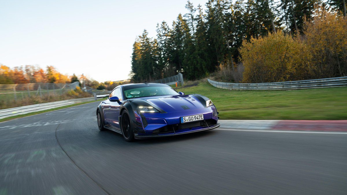 Porsche reclaims fastest electric sedan title at Germany's iconic Nürburgring track