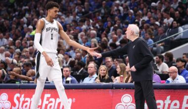 Gregg Popovich, Victor Wembanyama's Conversation Ahead of West Finals Game 3 Shown in Trending Video