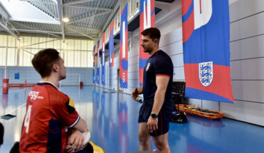 Jimmy McDaniel joins England Wheelchair Staff as Squad meet at the Home of England Football