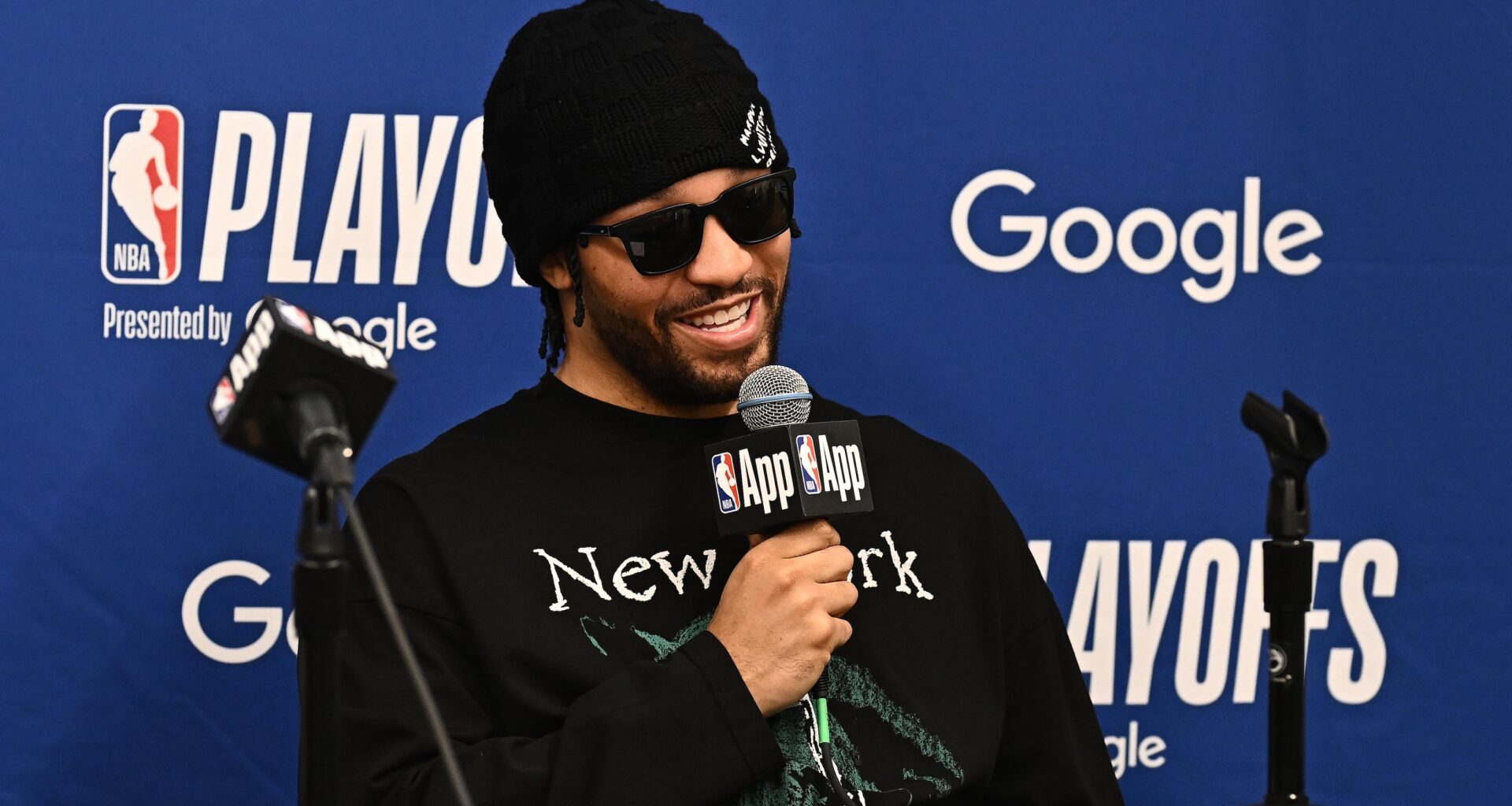 Jalen Brunson Asked About Roman Reigns Winning at WrestleMania After Knicks' Playoff Win vs. Hawks
