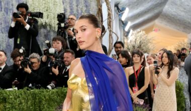 Hailey Bieber Is a Greek Goddess in Solid Gold at the 2026 Met Gala