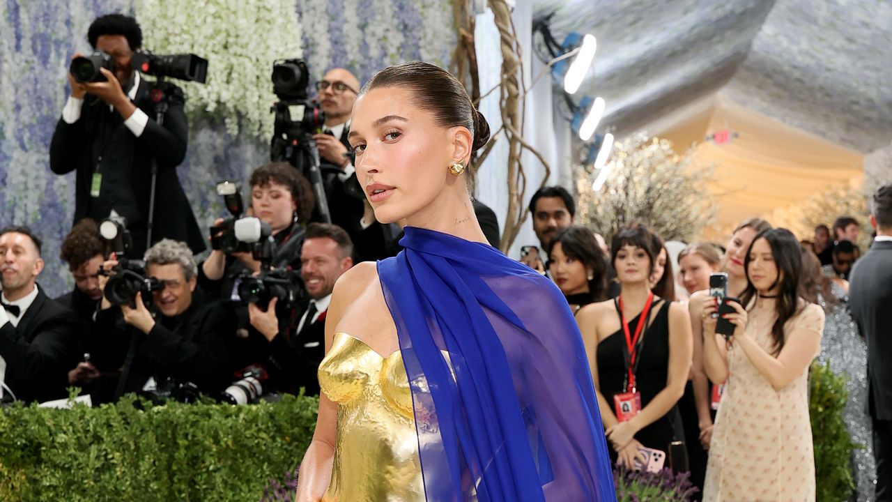 Hailey Bieber Is a Greek Goddess in Solid Gold at the 2026 Met Gala