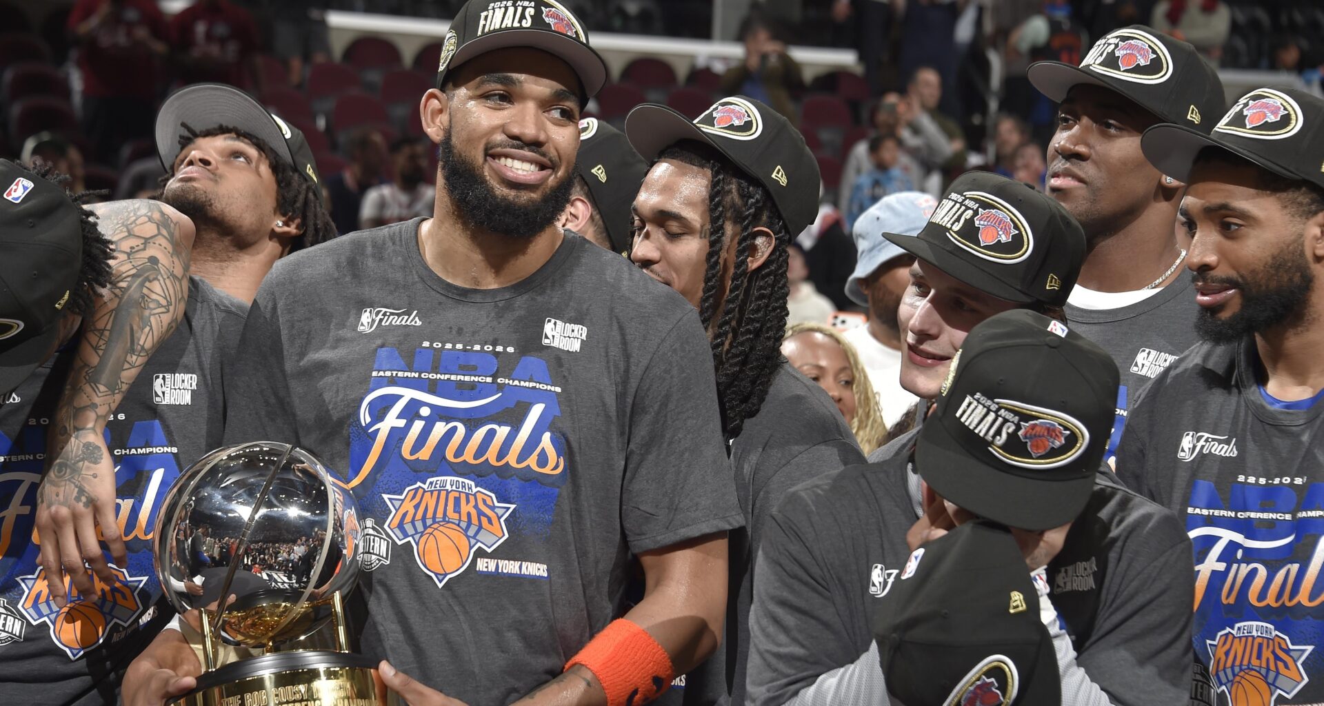 Karl-Anthony Towns Trolls Cavs with IG Video Caption After Knicks Sweep to Clinch NBA Finals Berth
