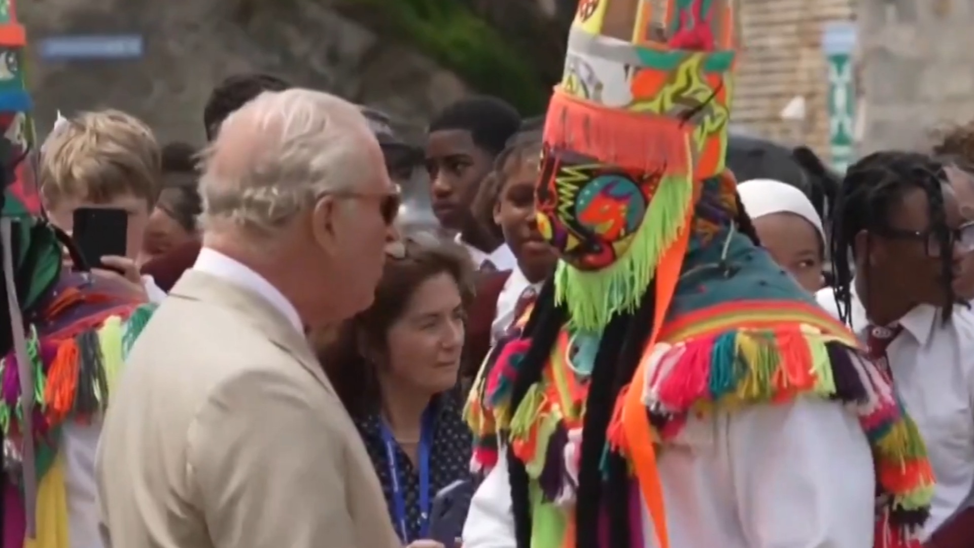 King Charles treated to Bermuda dances during the traditional welcome