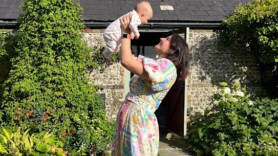 Natalie MacDonald and her child.
