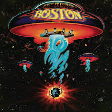 Album cover featuring guitar-shaped spaceships emitting fire over an exploding world