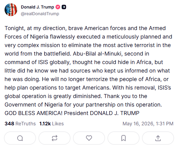 Trump post