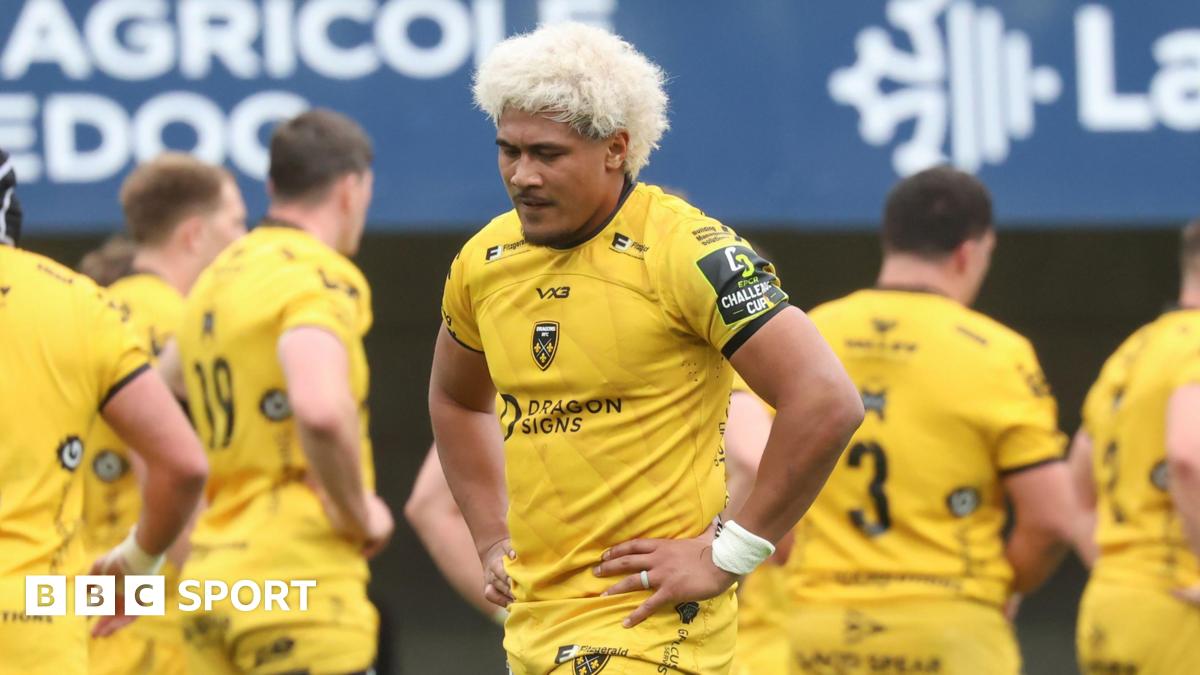 Fine Inisi during Dragons' Challenge Cup semi-final defeat by Montpellier