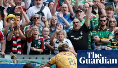 Leicester hit Northampton for six as league leaders crumble in fiery derby | Prem Rugby