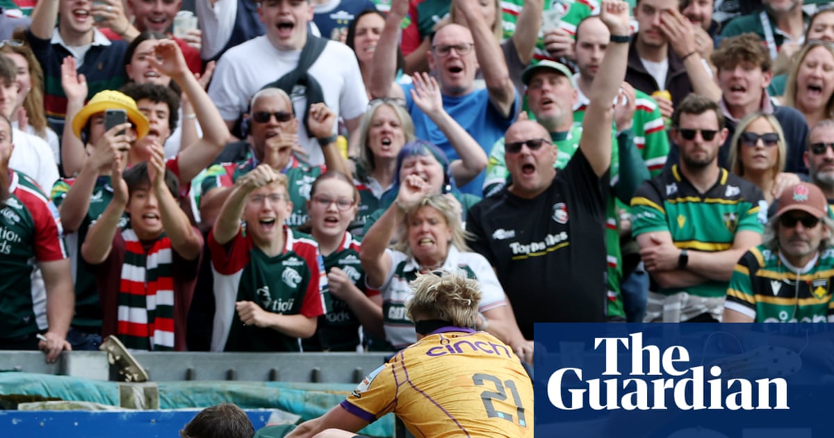 Leicester hit Northampton for six as league leaders crumble in fiery derby | Prem Rugby