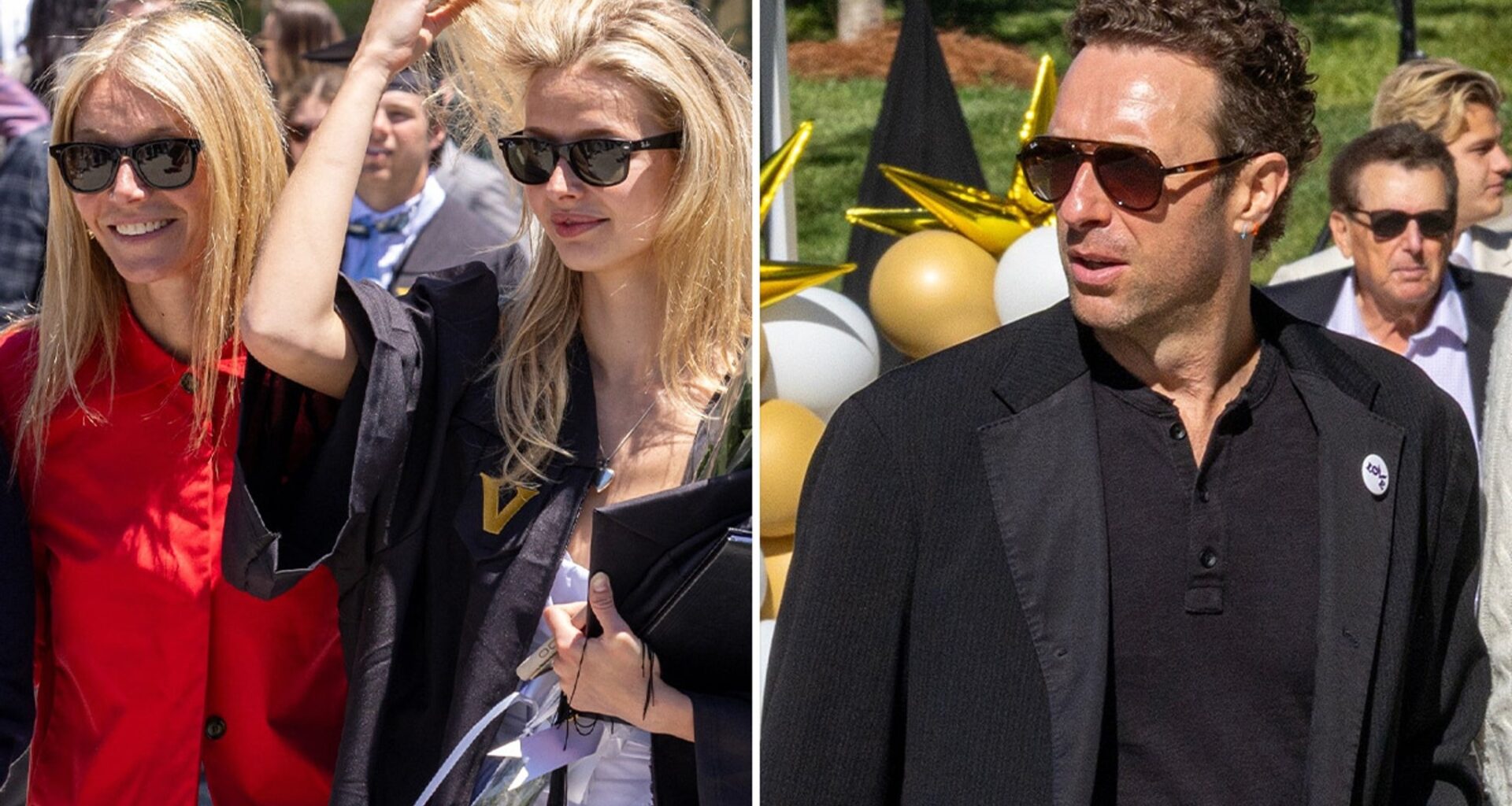 Exes Gwyneth Paltrow and Chris Martin Reunite for Apple's Graduation