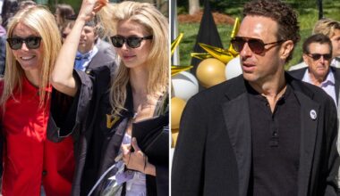 Exes Gwyneth Paltrow and Chris Martin Reunite for Apple's Graduation