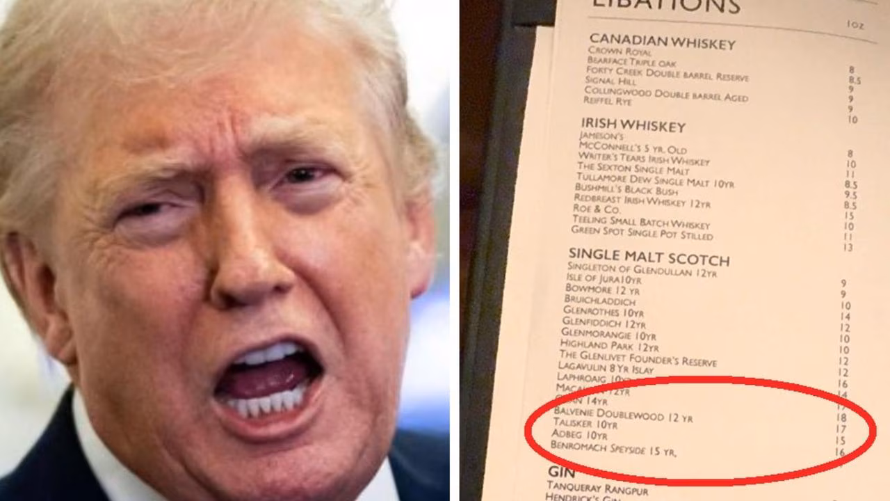 Tiny detail on bar menu leading to fury in the White House