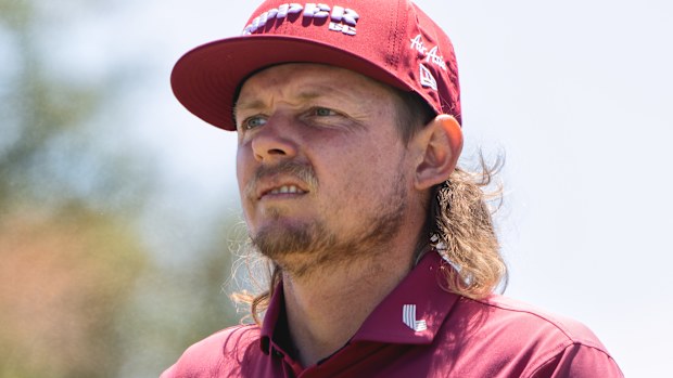 Cameron Smith looks on during the Final Round of the Australian Open at The Royal Melbourne Golf Club. Melbourne, Australia 7/12/2025